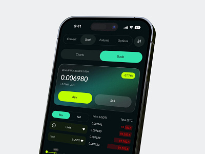 Crypto Mobile App app btc buy crypto exchange finance mobile app portfolio sell swap trading ui ux