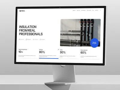 INSUL - Framer Template business website framer framer design framer template framer web industry website insul web insulation web modern web template ui web website website template