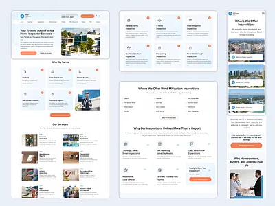 Home Inspector Proz design florida home inspections services site ui ux web website