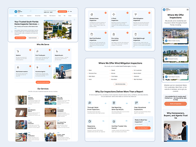 Home Inspector Proz design florida home inspections services site ui ux web website