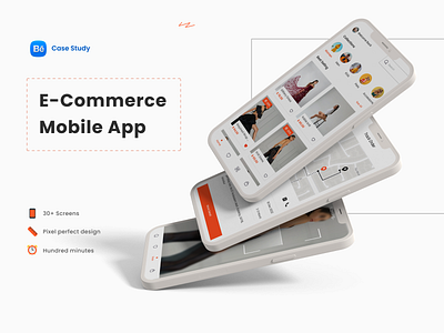 E-commerce - Mobile App branding case study clothes e commerce e shop ecommerce fasion market marketplace mobile app mobile ui online shop online store product shop shopify store ui ux ux woocommerce