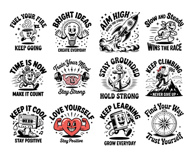 Motivational Vector T-Shirt Designs With Inspirational Quote. apparel branding clothing fashion self reliance t t shirt designer tee typography t shirt vintage t shirt