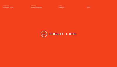 Fight life - Sports Equipment branding fight logotype sport