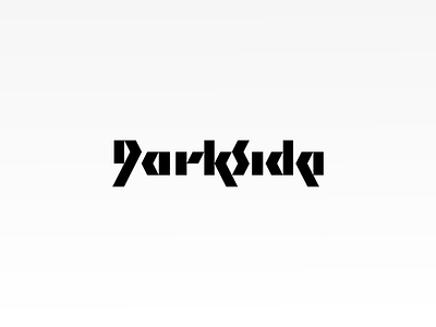 Darkside branding brandits dark darkside force logo minimal monogram music side type typography