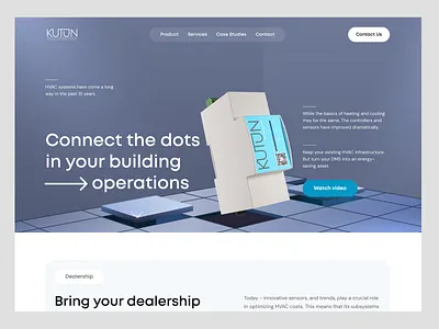 Kutun - HVAC Automation Website api automation automotive car co2 emission dealer dealership management emissions energy hvac hvac website integration landing page machine learning optimization product design system wavespace webdesign website
