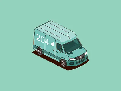 Eco-Friendly Delivery Van Isometric Illustration 3d cargo van clean design courier delivery delivery van eco friendly electric vehicle figma flat design green delivery illustration isometric logistics shipping sustainability transport uidesign uxdesign vector