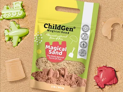 KINETIC SAND PACKAGING DESIGN branding children creative design entertainment graphic graphic design kids kinetic sand label design labeldesign logo packaging sand toys toys
