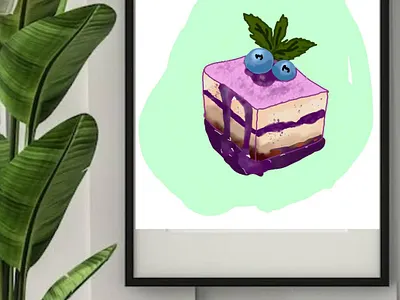 Cute Dessert Illustration – Sweet & Adorable Treat cute food art