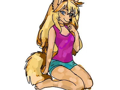 Cute Fox Illustration – Adorable Animal Art playful fox