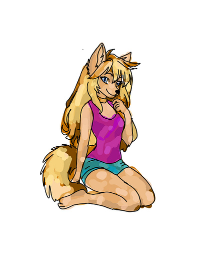 Cute Fox Illustration – Adorable Animal Art playful fox