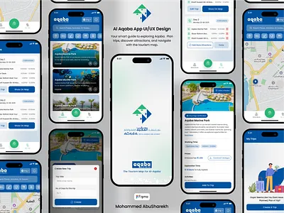 Al Aqaba App UI/UX Design app design ui ux