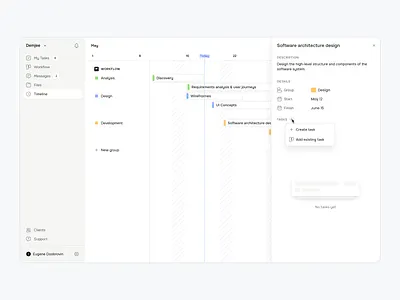 Workflow – Gantt Chart app approve collaboration creative dashboard design feedback gantt chart product management productivity project management review saas ui workflow
