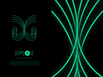[G®] DAY 3. BUTTERFLY #2 art branding butterfly concept crypto design gr graphic design illustration light logo neon nft pation ratio shape visual