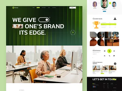 Zorax - Modern Design Agency Website | Landing Page 3d animation branding creative creative agency design design agency design studio graphic design landing page logo marketing agency minimal modern agency motion graphics portfolio startup ui website