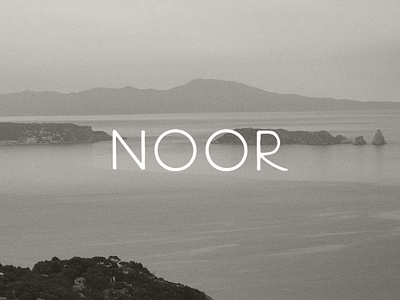 Noor Skincare — Custom Type branding personal project typography