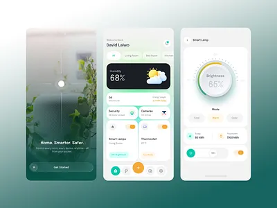 Smart Home App UX & UI Design app design app ui ux ios app design modern app design smart home app design smart home app interface smarthomeapp smarthomeappui user interface user interface design