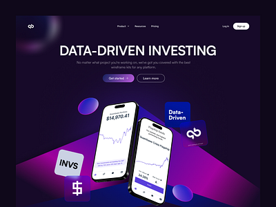 Invesment website Re-Design graphic design ui