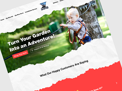 Zip Wire kit Website Design branding graphic design ui