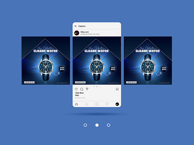 Luxury Watch Promo Design branding design graphic design illustration logo social media post vector