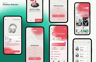 Shopping App Design app graphic design modern shopping app shopping app design ui ux