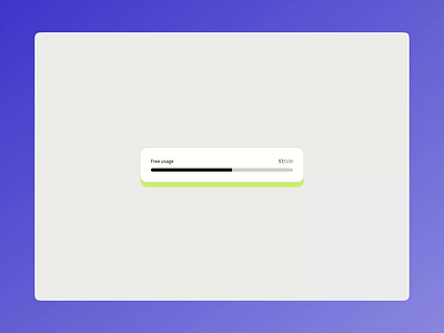 Free usage card interaction design animation card design cta design free trial graphic design interaction motion design motion graphics uiux usage user experience user interface