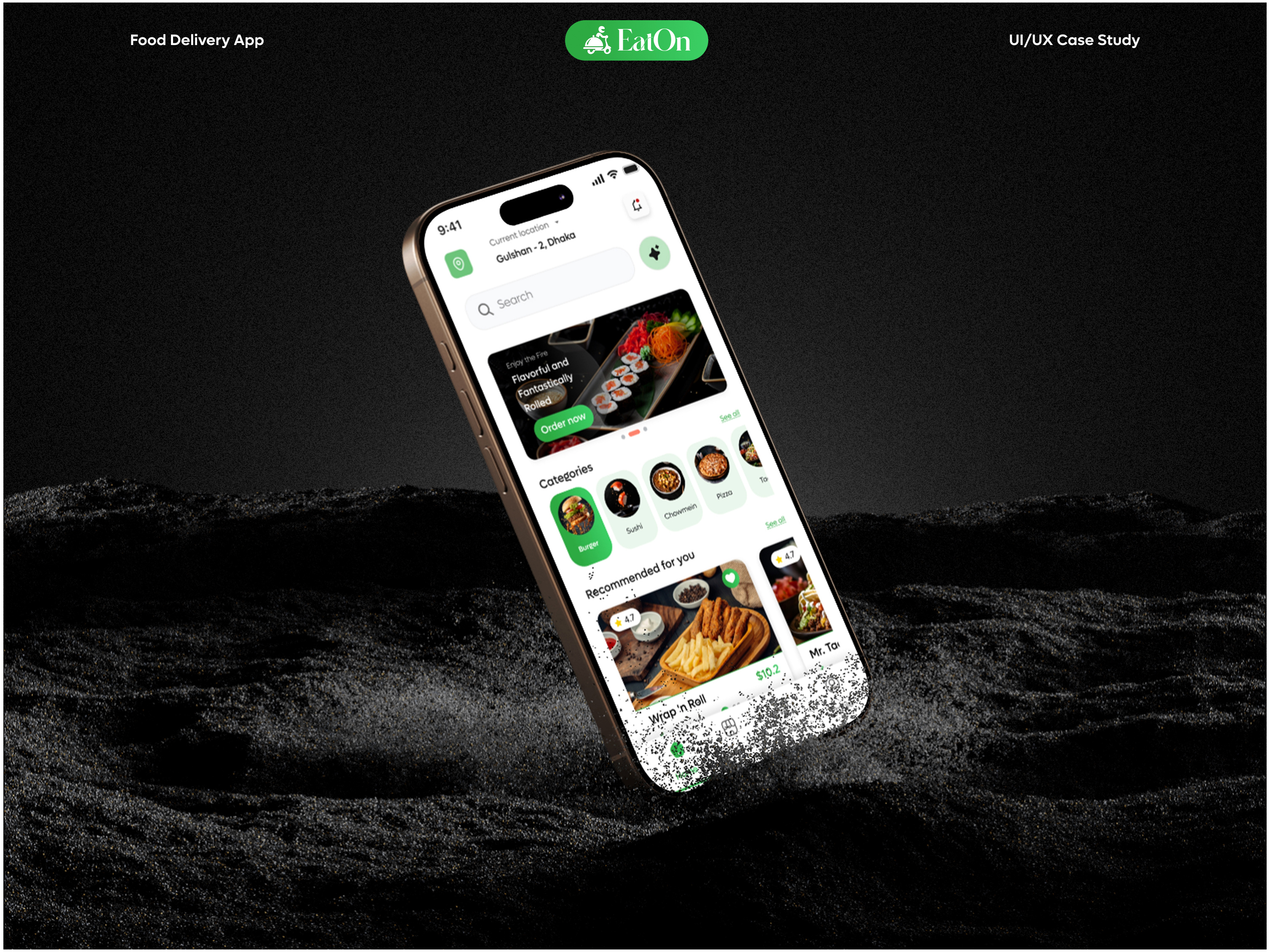 Meet EatOn – Smarter, Faster, Tastier! app design branding case study food delivery app graphic design illustration mobile app design ui ui ux design user interface ux design