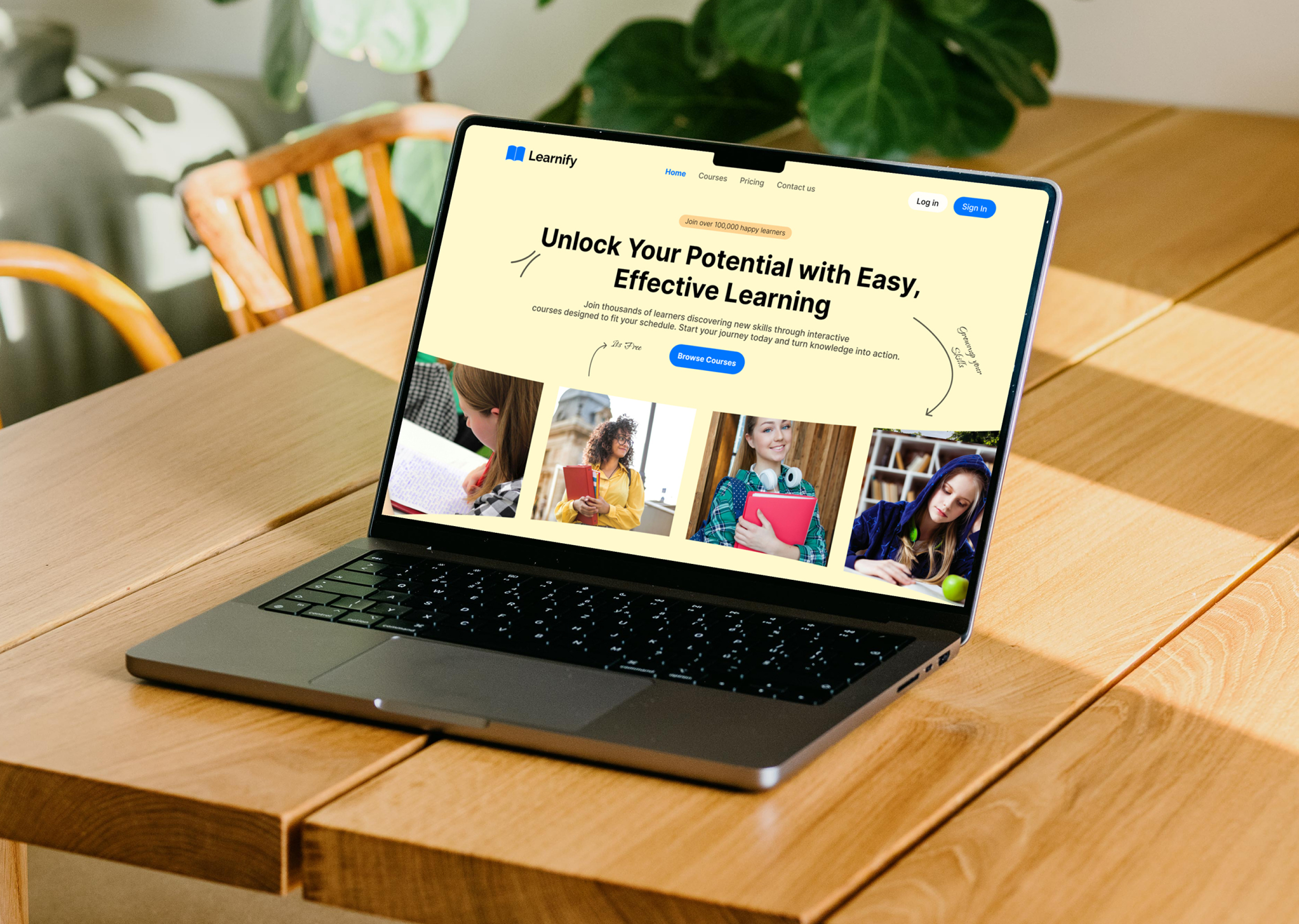 Example of Figma Website Design Or Landing Page