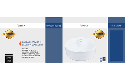 Box Design for Dacca Ceramics branding graphic design