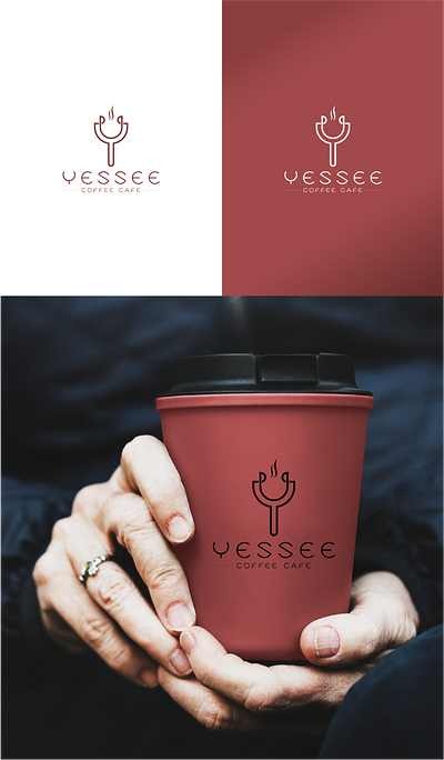 Coffee Brand Logo brandidentity branding coffee brand logo coffee logo creativedesign creativelogo design elegantlogo englishlogo freelancedesigner graphic design graphicdesign logo logo design minimalist logo minimallogo textlogo ui yessee logo