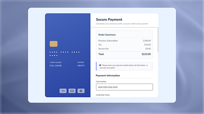 💳 Credit Card Checkout Form Design checkoutdesign creditcardform minimaldesign paymentform productdesign ui uidesign uxdesign uxuidesign webdesign