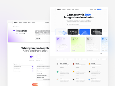 Alloy's revamped App Page alloy app apps categories experience figma integration interactive landing launch page plp revamped search web web design