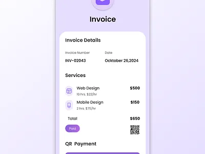 💳 Daily UI Challenge #046 — Invoice Design daily daily ui dailyui design ui uichallenge