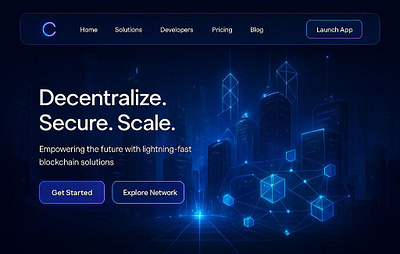 NeonChain — Futuristic Web3 Landing Page web app design