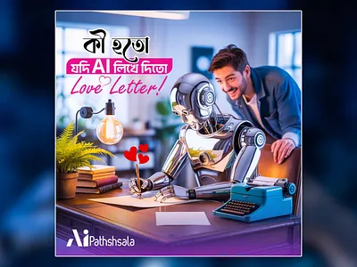 Social Media Design For AI PATHSHALA banner creative poster social media design