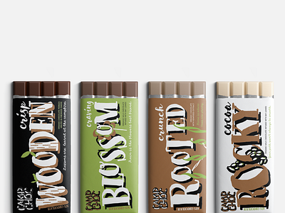 camp choc // custom chocolate packaging design 🍫 branding chocolate darkchocolate product productdesign