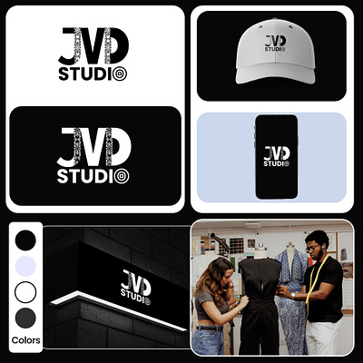 JVD Studio Logo (Minimal, Textured Lettering) 3d and modern creative teams. animation best logo best logo desing branding deisgn design design logo graphic design logo logo design motion graphics