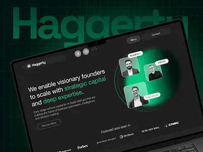 Haggerty - Venture Capital Website Design & Brand Identity ai saas design finance ui venture capital web