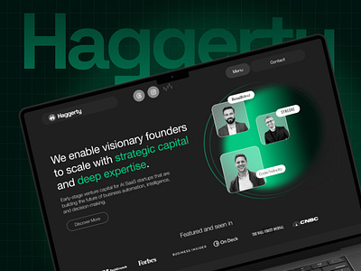 Haggerty - Venture Capital Website Design & Brand Identity ai saas design finance ui venture capital web