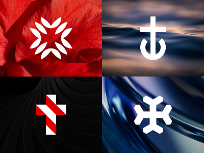 Minimalist Cross Logo Collection - Modern Symbolic Marks abstract cross mark abstract medical logo anchor cross logo bold logo concept clean cross graphic conceptual logo set corporate cross logo creative cross symbol faith brand design geometric cross design health logo design minimal logo collection minimalist cross logo modern branding icon modern symbol mark monogram logo style negative space icon premium logo series snowflake brand icon timeless brand symbol