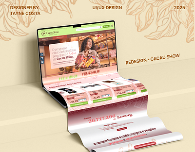 Redesign - Cacau Show figma graphic design illustrator ui webdesign