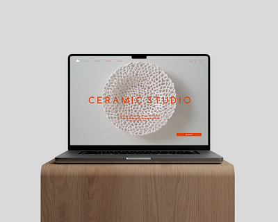 Ceramic Studio Landing Page design landing page uiux design website