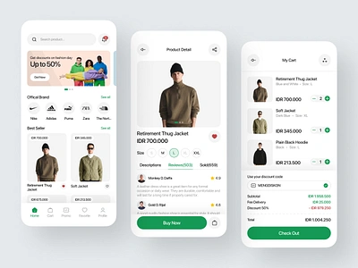 Fashion Store Mobile App app cloth clothing clothing app ecommerce fashion jacket market marketplace minimalist mobile model online shop online store shop shopping app store style ui ux