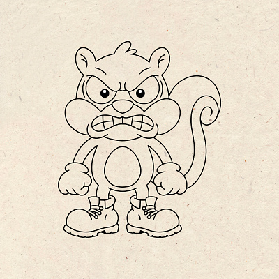 Little Grump branding cartoon character design illustration logo mascot rubber hose t shirt