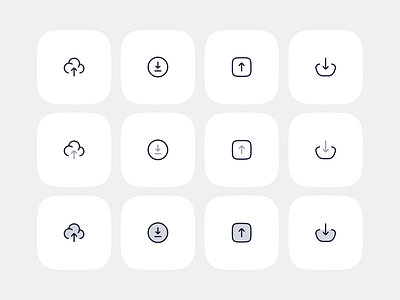 Download and upload icons set | hugeicons figma icon library cloud upload download download circle figma icons hugeicons icon icon design icon library icon pack icon set iconography icons illustration lineicons premium icons ui upload square