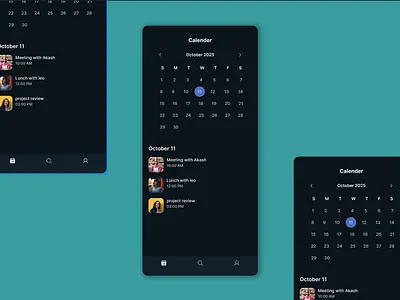 Calendar design Dailyui-38 3d app branding calender design graphic design illustration logo typography ui ux