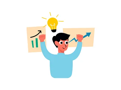 Smart Business Flat Illustration app business fun graphic design illustration smart technology vector website