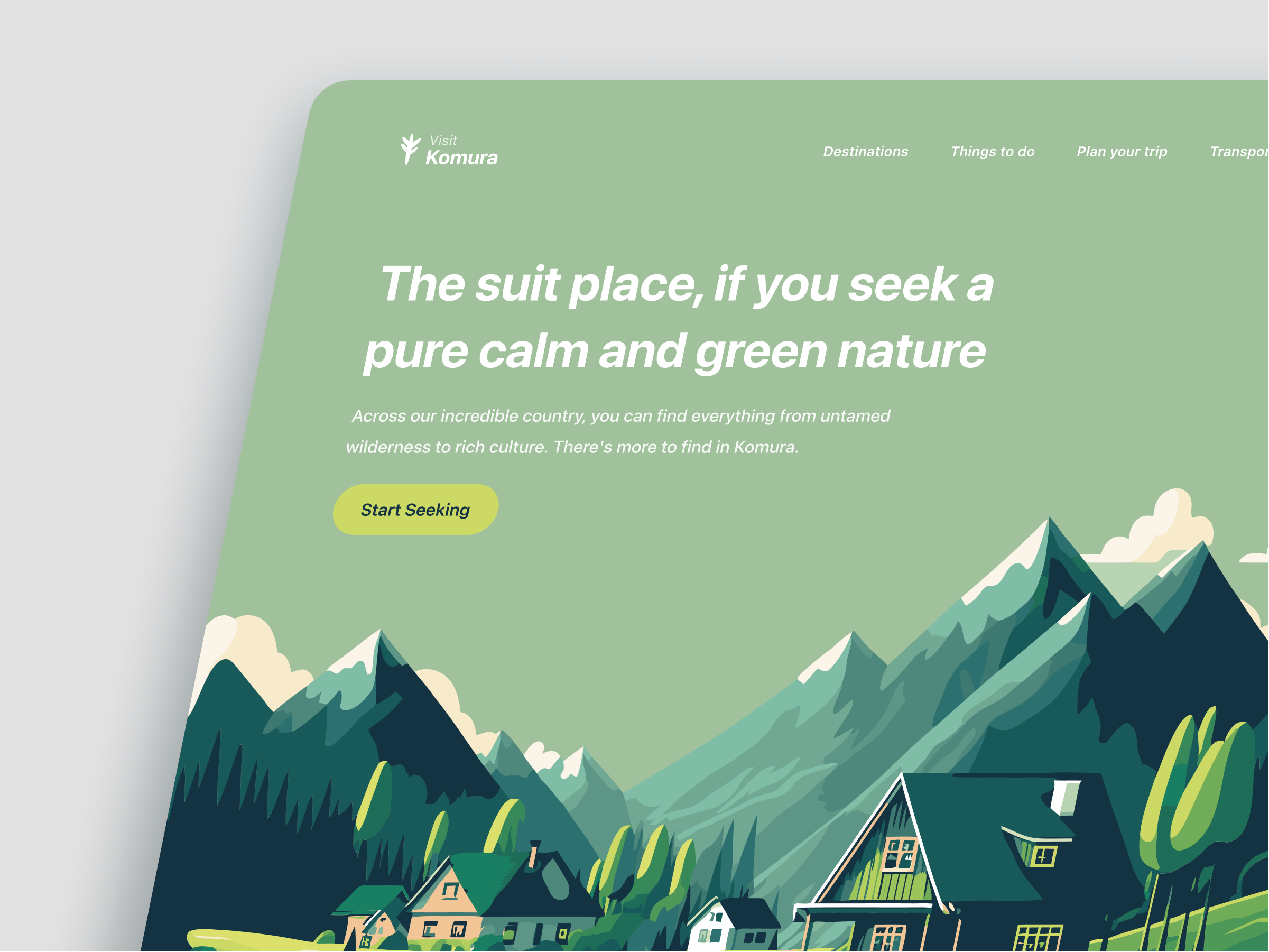 ⛰️ Visit Komura – Travel Landing Page by Alvian Teddy Cahya Putra 👨🏻‍🎨 ...