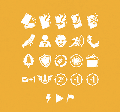 Card Game Icons boardgame design flat gaming graphic design icons illustration minimal ui vector