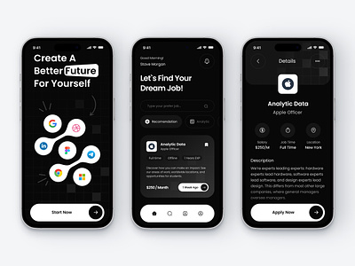 Mobile App Finder Job android app androidapp app app design application apps design finder job ios app iosapp job mobile app mobile apps design mobile ui office ui ui ux design ux work
