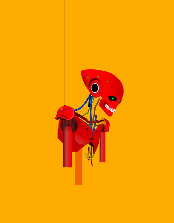 xO-1337 :: WIP illustration robot shunte88 vector wip work in progress xo 1337